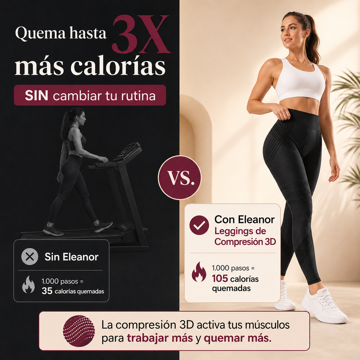 Calzas Leggings 3D Modeladoras