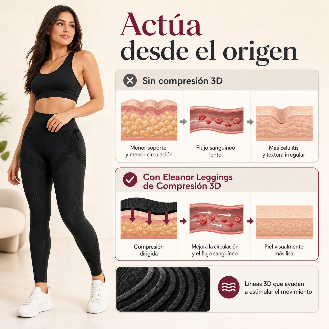 Calzas Leggings 3D Modeladoras