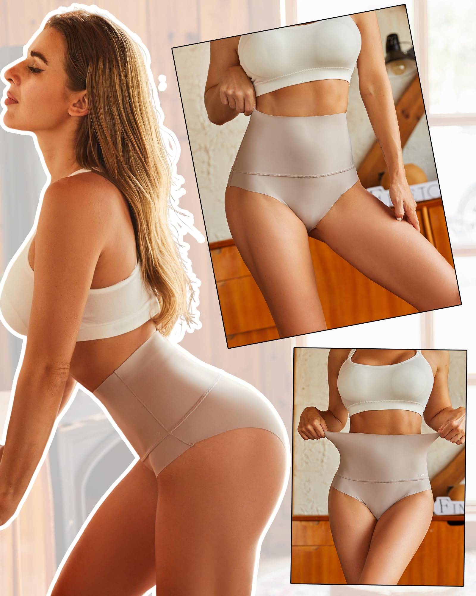 5-Pack High-Waisted Tummy-Control Panties
