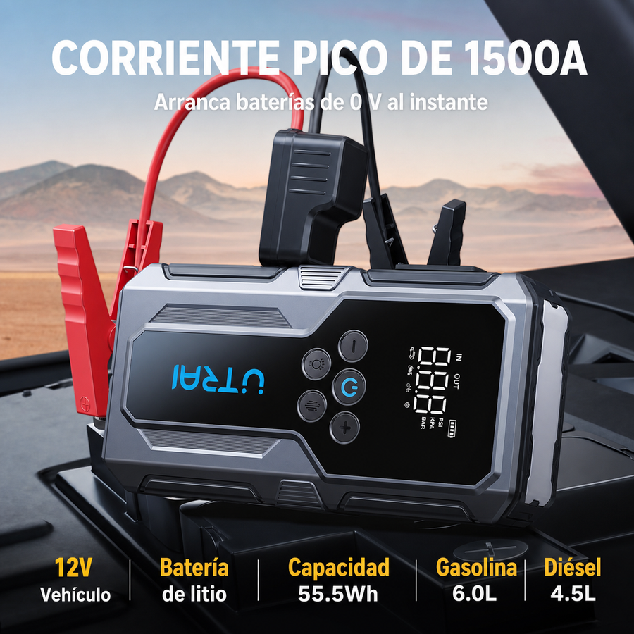 Compresor 4 en 1 para auto