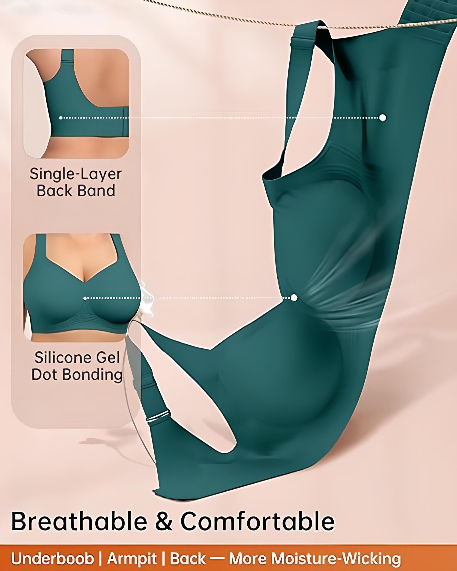 Full-Coverage Wireless Bra