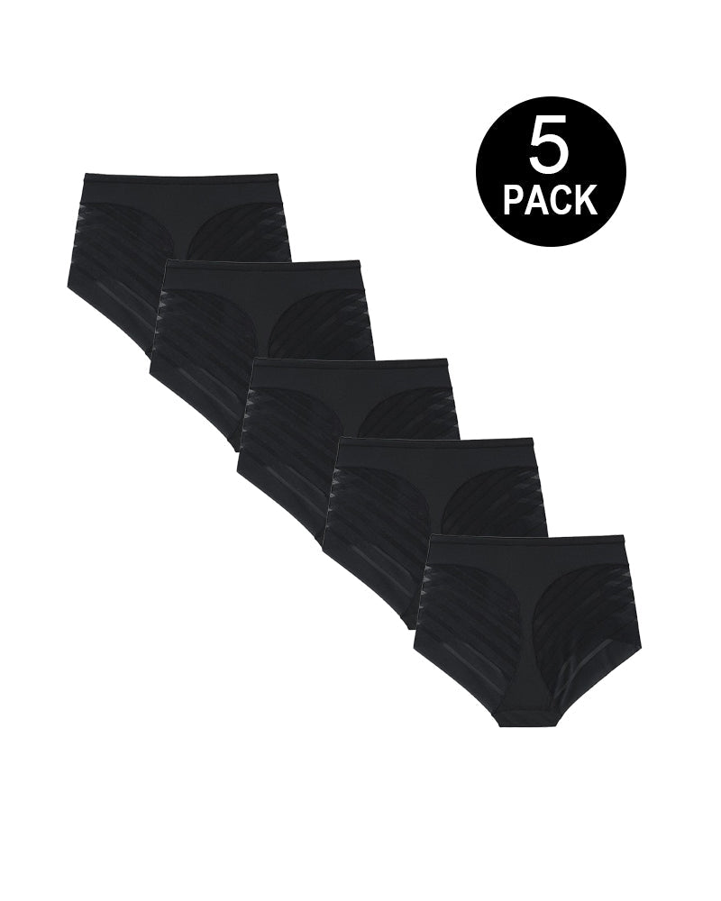 5-Pack Seamless Tummy-Control Lift Panties