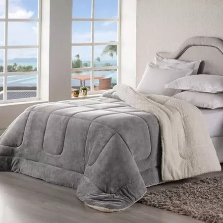 Cobertor Queen color Gris
