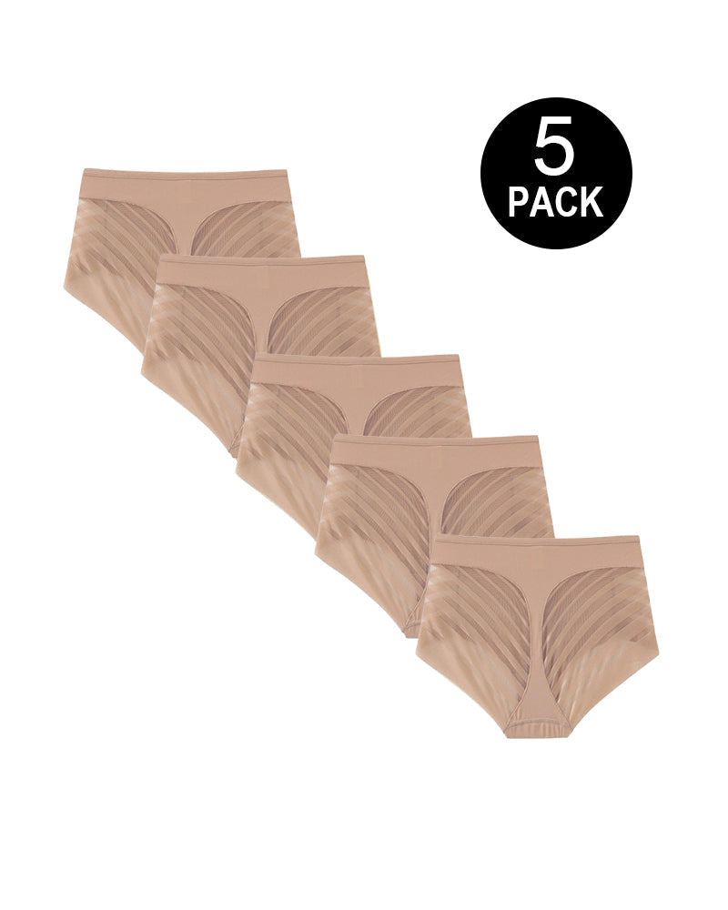 5-Pack Seamless Tummy-Control Lift Panties