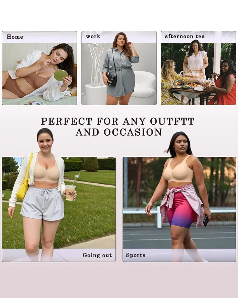 Full-Coverage Wireless Bra