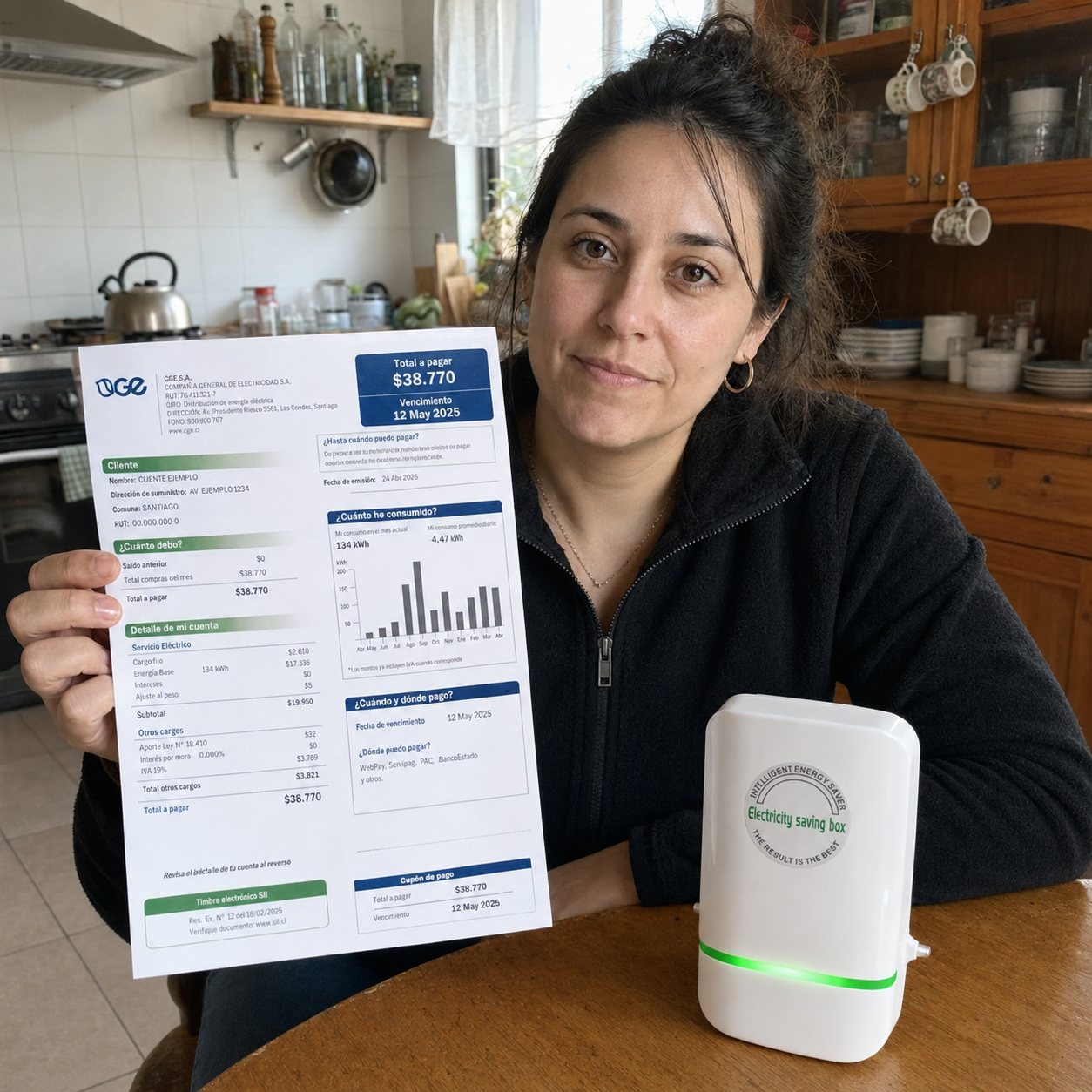 Energy Box en cocina